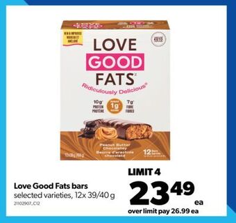 Real Canadian Superstore Love good fats bars, 12x 39/40 g offer