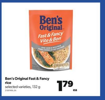 Real Canadian Superstore Ben's original fast & fancy rice, 132 g offer