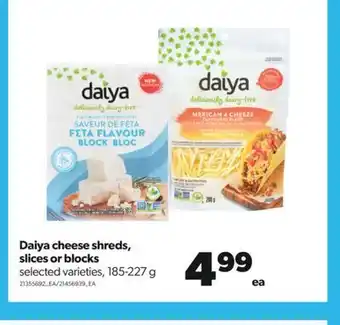 Real Canadian Superstore Daiya cheese shreds, slices or blocks, 185-227 g offer