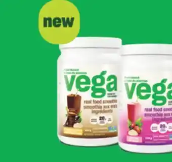 Real Canadian Superstore Vega plant-based real food smoothie mix, 518-539 g offer