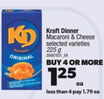 Real Canadian Superstore Kraft dinner macaroni & cheese, 225 g offer