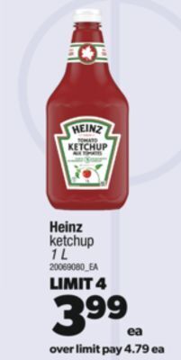 Real Canadian Superstore Heinz ketchup, 1 l offer