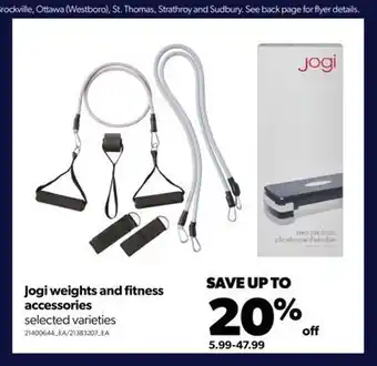 Real Canadian Superstore Jogi weights and fitness accessories offer