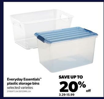 Real Canadian Superstore Everyday essentials™ plastic storage bins offer