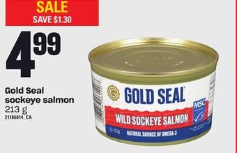 Loblaws Gold seal sockeye salmon, 213 g offer
