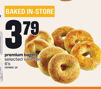 Loblaws Premium bagels, 6's offer