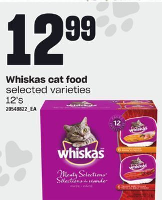Loblaws Whiskas cat food, 12's offer