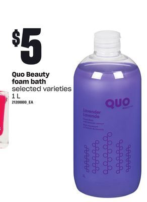 Loblaws Quo beauty foam bath, 1 l offer