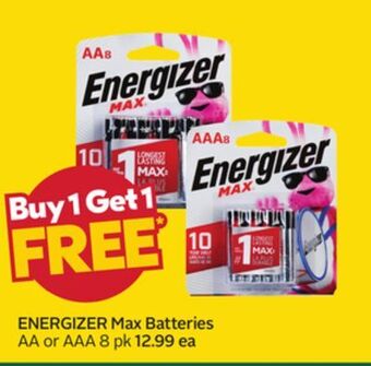 Sobeys Energizer max batteries offer