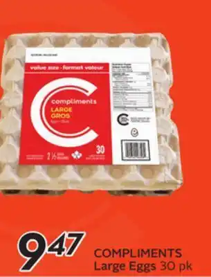 Sobeys Compliments large eggs offer