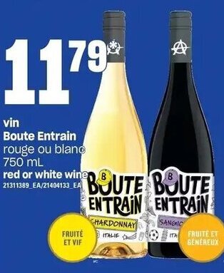 Provigo Red or White Wine 750 ml offer