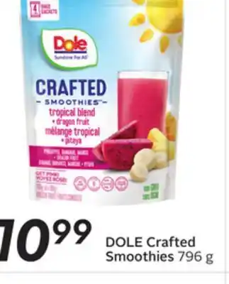 Sobeys Dole crafted smoothies offer