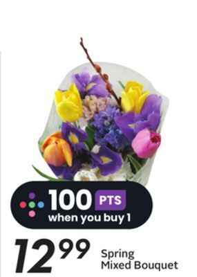 Sobeys Spring mixed bouquet offer
