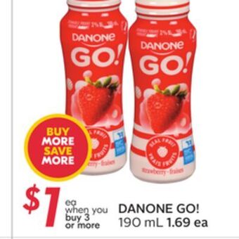 Sobeys Danone go! offer