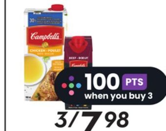 Sobeys Campbell's ready to use or concentrated broths offer