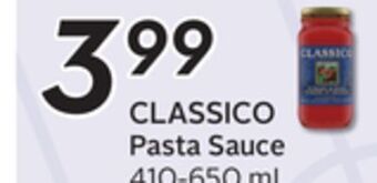 Sobeys Classico pasta sauce offer