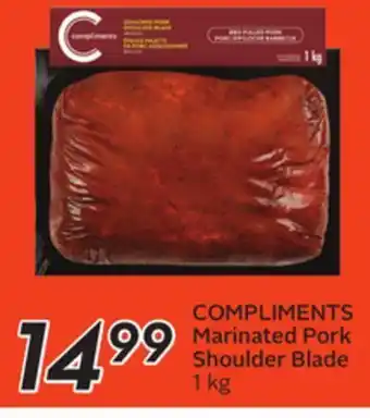 Sobeys Compliments marinated pork shoulder blade offer