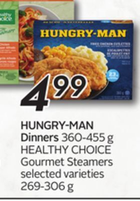 Sobeys Hungry-man dinners offer