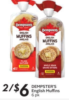 Sobeys Dempster's english muffins offer