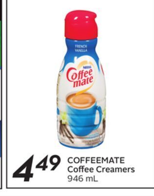 Sobeys Nestle coffeemate coffee creamers offer
