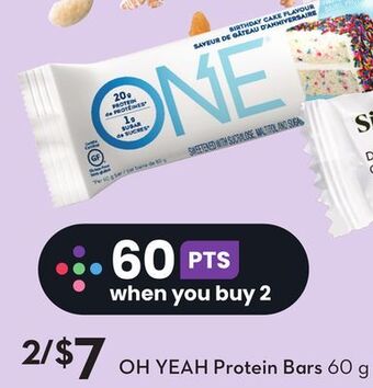 Sobeys Oh yeah protein bars offer