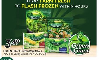 Sobeys Green giant frozen vegetables offer