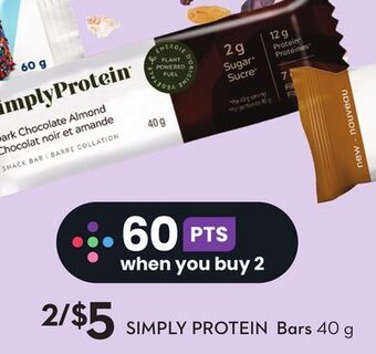Sobeys Simply protein bars offer