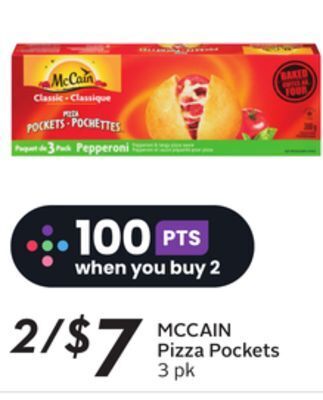 Sobeys Mccain pizza pockets offer