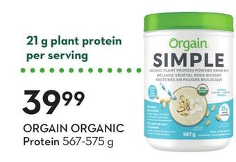 Sobeys Orgain organic protein offer