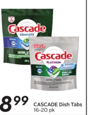 Sobeys Cascade dish tabs offer