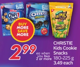 Sobeys Christie kids cookie snacks offer
