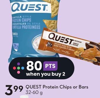 Sobeys Quest protein chips or bars offer