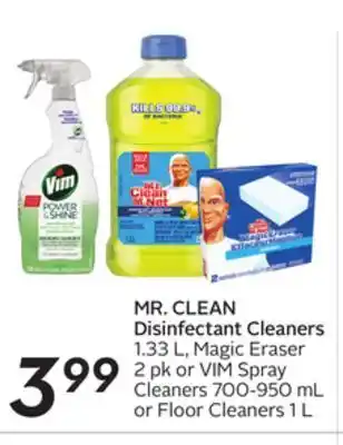 Sobeys Mr. clean disinfectant cleaners offer