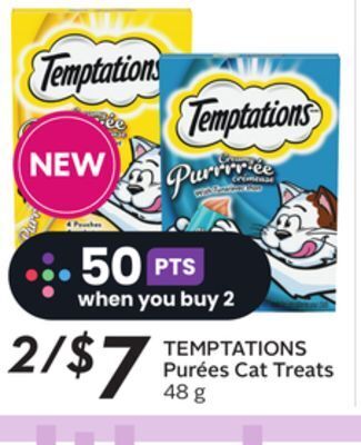 Sobeys Temptations purées cat treats offer