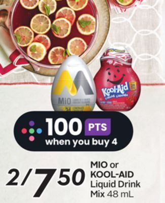 Sobeys Mio or kool-aid liquid drink mix offer