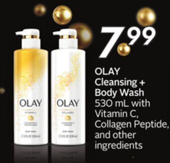 Sobeys Olay cleansing + body wash offer