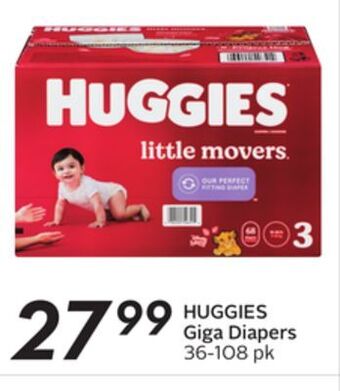Sobeys Huggies giga diapers offer