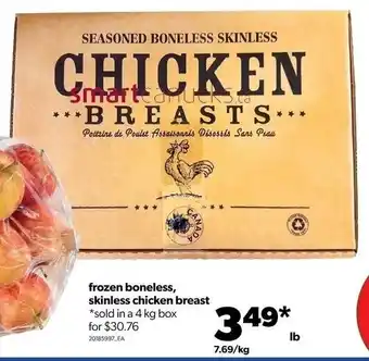 Real Canadian Superstore frozen boneless, skinless chicken breast offer