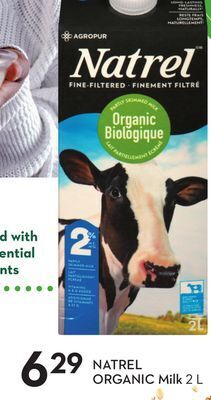 Sobeys Natrel organic milk offer