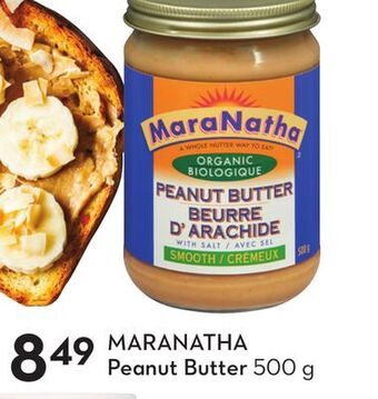 Sobeys Maranatha peanut butter offer