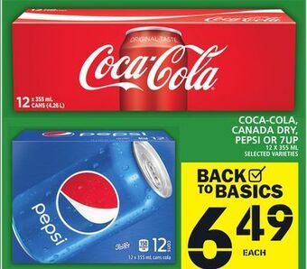 Food Basics Coca-cola, canada dry, pepsi or 7up offer