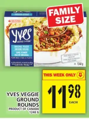 Food Basics Yves veggie ground rounds offer
