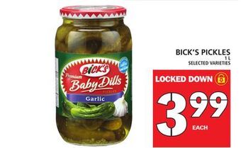 Food Basics Bick's pickles offer