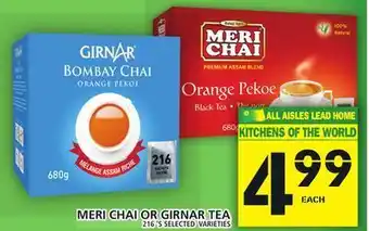 Food Basics Meri chai or girnar tea offer