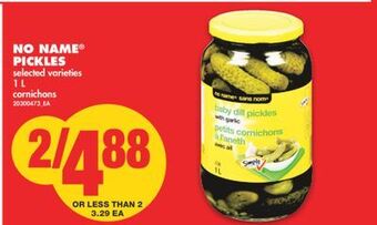 No Frills No name® pickles, 1 l offer