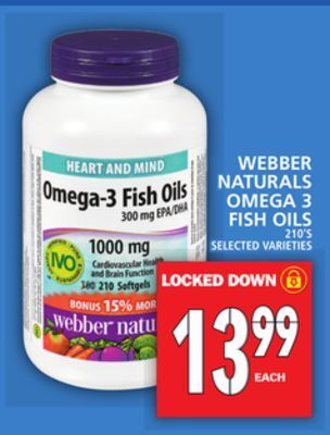 Food Basics Webber naturals omega 3 fish oils offer