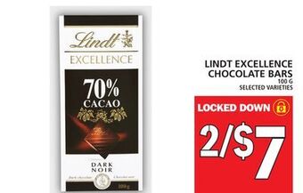 Food Basics Lindt excellence chocolate bars offer