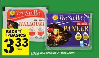 Food Basics Tre stelle paneer or halloumi offer