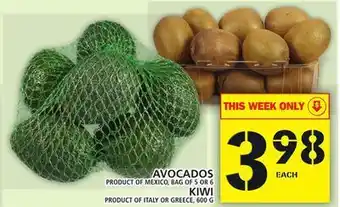 Food Basics Avocados or kiwi offer