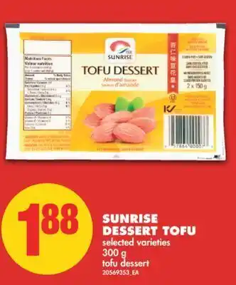 No Frills Sunrise dessert tofu, 300 g offer
